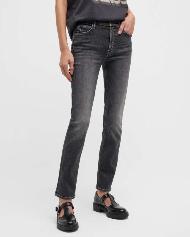 The Mid Rise Dazzler Straight Jeans
